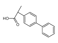 (2S)-2-(4-phenylphenyl)propanoic acid结构式