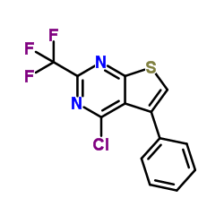 4-Chloro-5-phenyl-2-(trifluoromethyl)thieno[2,3-d]pyrimidine结构式