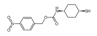 cis-4-mercapto-1-(p-nitrobenzyloxycarbonylamino)cyclohexane结构式