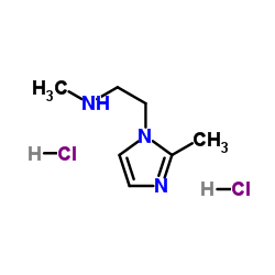 N-Methyl-2-(2-methyl-1H-imidazol-1-yl)ethanamine dihydrochloride结构式