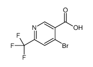 4-溴-6-(三氟甲基)烟酸结构式