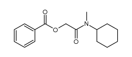2-(cyclohexyl(methyl)amino)-2-oxoethyl benzoate结构式