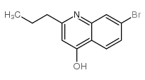 7-BROMO-2-PROPYL-4-QUINOLINOL structure