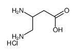3,4-diaminobutanoic acid,hydrochloride Structure