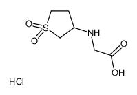 2-[(1,1-dioxothiolan-3-yl)amino]acetic acid,hydrochloride结构式