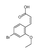 (E)-3-(4-bromo-2-ethoxyphenyl)prop-2-enoic acid结构式
