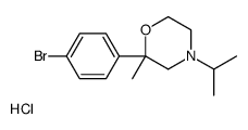 2-(4-bromophenyl)-2-methyl-4-propan-2-ylmorpholine,hydrochloride Structure