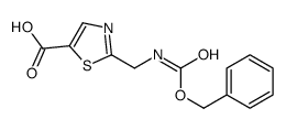 2-(phenylmethoxycarbonylaminomethyl)-1,3-thiazole-5-carboxylic acid structure