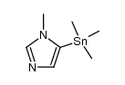 1-methyl-5-(trimethylstannyl)-1H-imidazole Structure