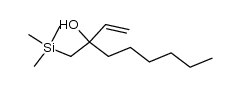 3-(Trimethylsilylmethyl)non-1-en-3-ol结构式