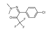 3-(4-Chloro-phenyl)-3-(dimethyl-hydrazono)-1,1,1-trifluoro-propan-2-one结构式