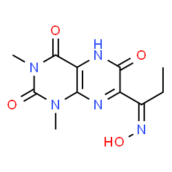 2,4,6(3H)-Pteridinetrione,1,5-dihydro-7-[1-(hydroxyimino)propyl]-1,3-dimethyl- picture
