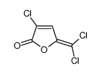 3-chloro-5-(dichloromethylidene)furan-2-one结构式