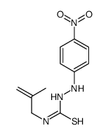 1-(2-methylprop-2-enyl)-3-(4-nitroanilino)thiourea结构式