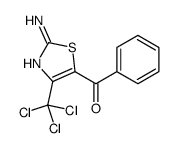 [2-amino-4-(trichloromethyl)-1,3-thiazol-5-yl]-phenylmethanone结构式