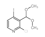 2-Chloro-3-(dimethoxymethyl)-4-iodopyridine Structure