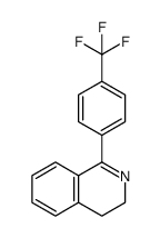 1-(4-(trifluoromethyl)phenyl)-3,4-dihydroisoquinoline结构式