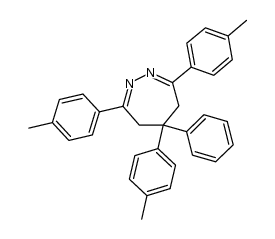 5-phenyl-3,5,7-tri-p-tolyl-5,6-dihydro-4H-1,2-diazepine Structure