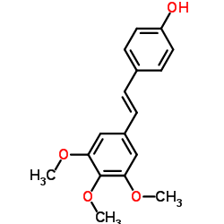 4-[(E)-2-(3,4,5-Trimethoxyphenyl)vinyl]phenol Structure