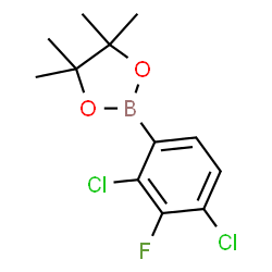 2-(2,4-Dichloro-3-fluorophenyl)-4,4,5,5-tetramethyl-1,3,2-dioxaborolane Structure