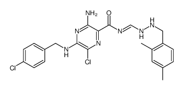 5-(N-4-chlorobenzyl)-N-(2',4'-dimethyl)benzamil结构式