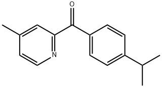 2-(4-Isopropylbenzoyl)-4-methylpyridine结构式