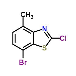 7-Bromo-2-chloro-4-methyl-1,3-benzothiazole Structure