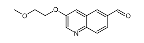 3-(2-methoxyethoxy)quinoline-6-carbaldehyde Structure