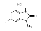 3-氨基-5-溴吲哚-2-酮盐酸盐结构式