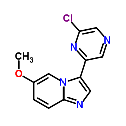 3-(6-Chloro-2-pyrazinyl)-6-methoxyimidazo[1,2-a]pyridine Structure