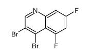 3,4-dibromo-5,7-difluoroquinoline结构式
