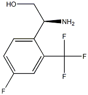 (2S)-2-AMINO-2-[4-FLUORO-2-(TRIFLUOROMETHYL)PHENYL]ETHAN-1-OL结构式