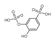 4-hydroxy-3-(sulfooxy)benzenesulfonic acid结构式