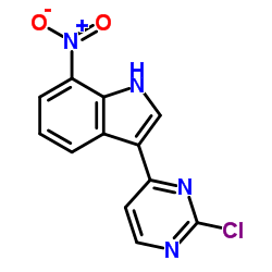 3-(2-chloropyrimidin-4-yl)-7-nitro-1H-indole结构式