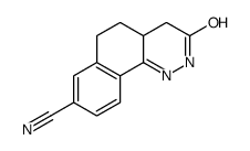 3-oxo-4,4a,5,6-tetrahydro-2H-benzo[h]cinnoline-8-carbonitrile结构式