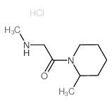 2-(Methylamino)-1-(2-methyl-1-piperidinyl)-1-ethanone hydrochloride Structure