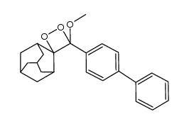 4-methoxy-4-(biphenyl) spiro[1,2-dioxetane-3.2'-adamantane]结构式