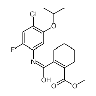 methyl 2-[(4-chloro-2-fluoro-5-propan-2-yloxyphenyl)carbamoyl]cyclohexene-1-carboxylate结构式