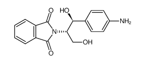 (1S,2S)-1(4-aminophenyl)-2-phthalimido-propane-1,3-diol结构式