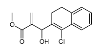 methyl 2-[(1-chloro-3,4-dihydronaphthalen-2-yl)-hydroxymethyl]prop-2-enoate Structure