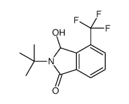 2-(tert-Butyl)-3-hydroxy-4-(trifluoromethyl)isoindolin-1-one Structure