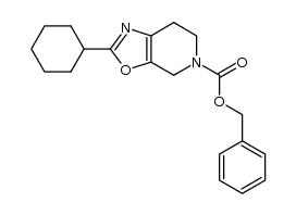 benzyl 2-cyclohexyl-6,7-dihydrooxazolo[5,4-c]pyridine-5(4H)-carboxylate Structure