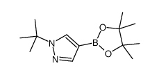 1-TERT-BUTYL-4-(4,4,5,5-TETRAMETHYL-1,3,2-DIOXABOROLAN-2-YL)-1H-PYRAZOLE Structure