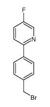 2-[4-(bromomethyl)phenyl]-5-fluoropyridine结构式
