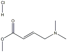 (E)-methyl 4-(dimethylamino)but-2-enoate hydrochloride结构式