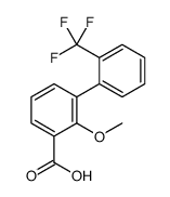 2-methoxy-3-[2-(trifluoromethyl)phenyl]benzoic acid结构式