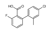 2-(4-chloro-2-methylphenyl)-6-fluorobenzoic acid结构式