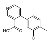 4-(3-chloro-4-methylphenyl)pyridine-3-carboxylic acid Structure