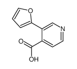 3-(furan-2-yl)pyridine-4-carboxylic acid Structure