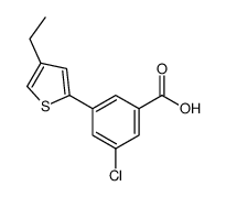 3-chloro-5-(4-ethylthiophen-2-yl)benzoic acid结构式